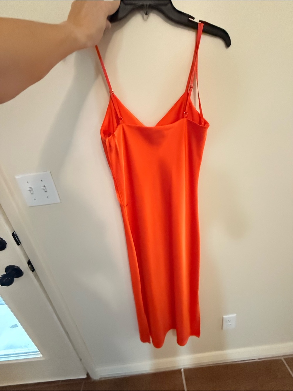 Gianni Bini Neon Orange Slip Dress - Picture 2 of 3